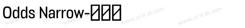 Odds Narrow字体转换